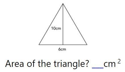 1. Find the area of a triangle (PLEASE ONLY in CM²) 2. Seven squared equals seven-example-1