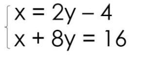 PLEASE HELP ME NO ONE IS * i'll give brainliet* Solve the system of equation. Write-example-1