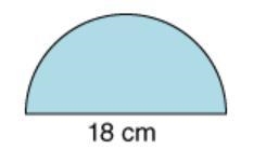 I will give the crown A semicircle has a diameter of 18 centimeters. What is its area-example-1