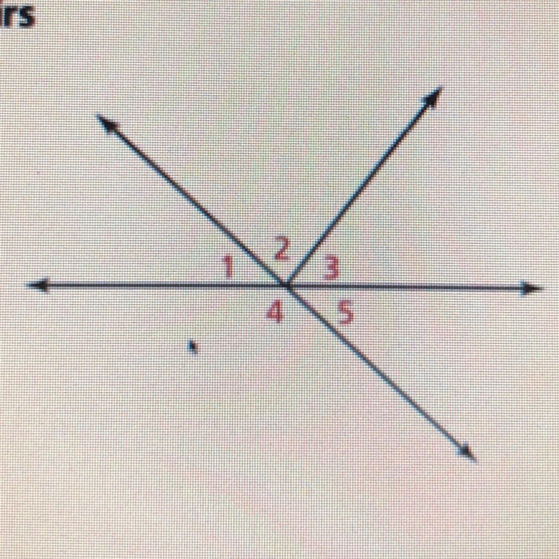 Angle 1 and 4 are a linear pair. What other two angles in the figure make a linear-example-1