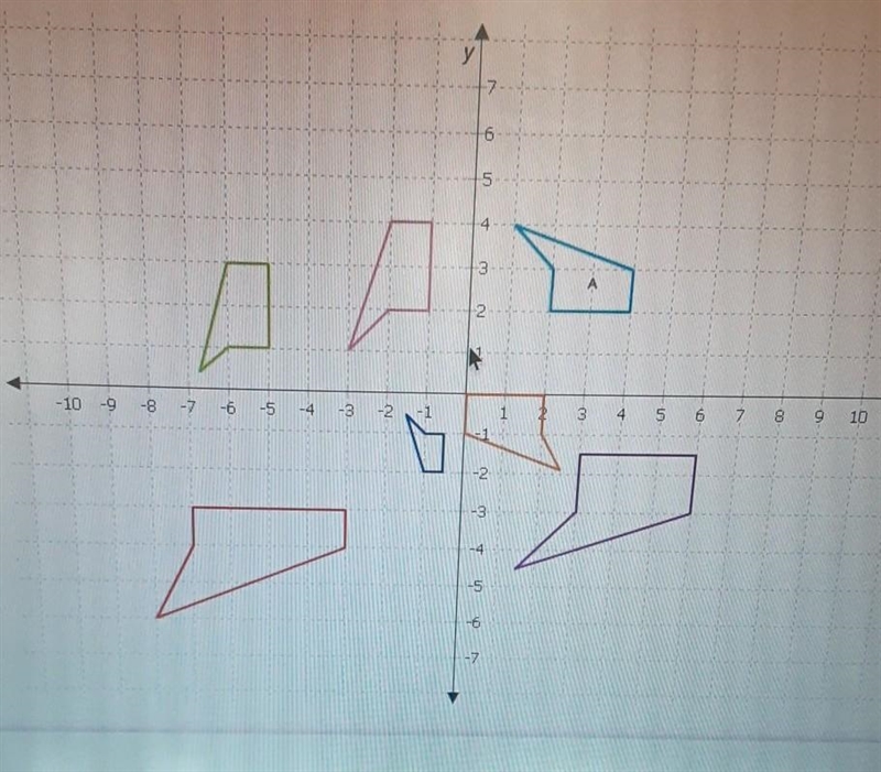 Select the shapes that are similar to shape A. ​-example-1