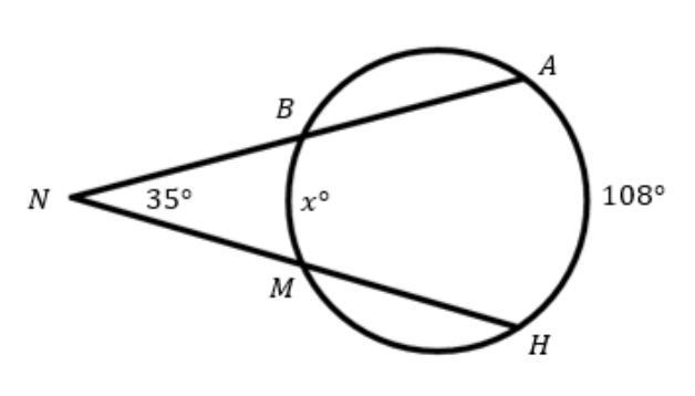 Determine the value of x.-example-1