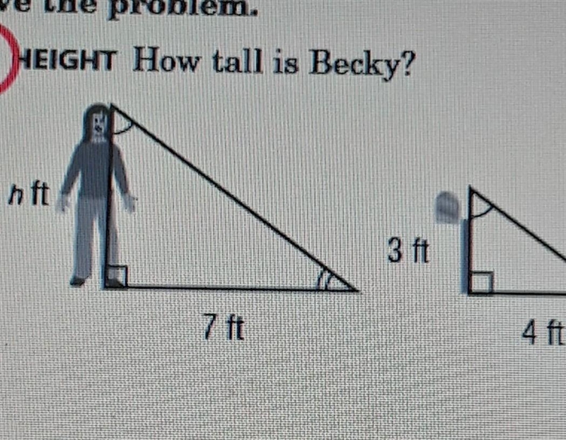 How tall is Becky? Can you please help​-example-1