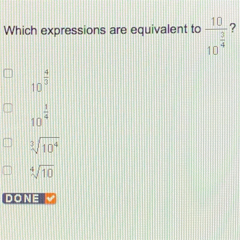 Which expressions are equivalent to –-example-1