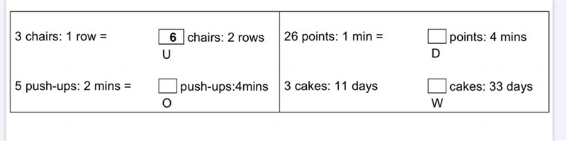 Easy 6th grade math! ( scaling up Ratios) >:)-example-1