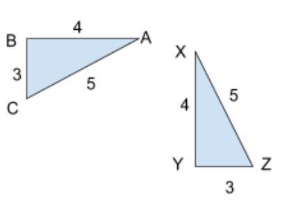 Determine if the figures below are congruent? Explain why or why not. I need it for-example-1