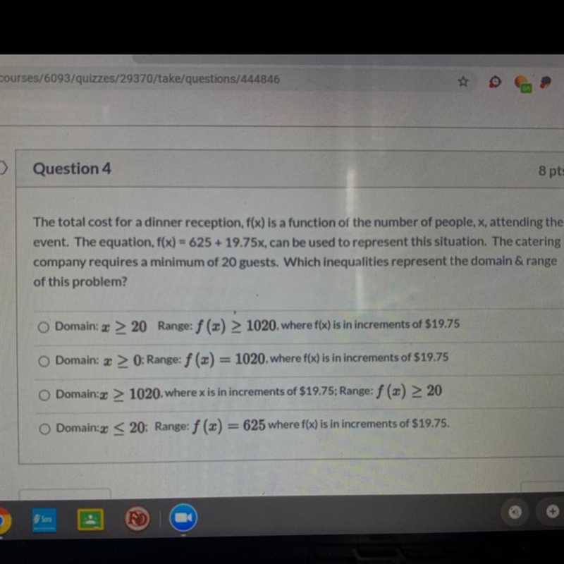 Please help! Which inequalities represents the domain & range of this problem-example-1