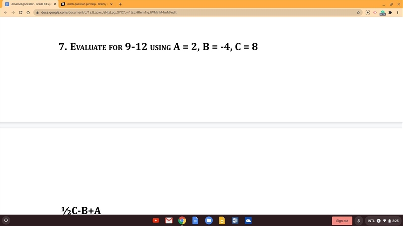 Math question pls help the bottom number goes together-example-1