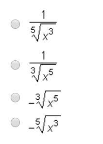 Which expression is equivalent to x^-5/3 Answer choices:-example-1