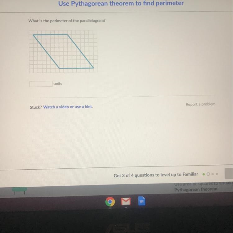 What is the perimeter of the parallelogram?-example-1