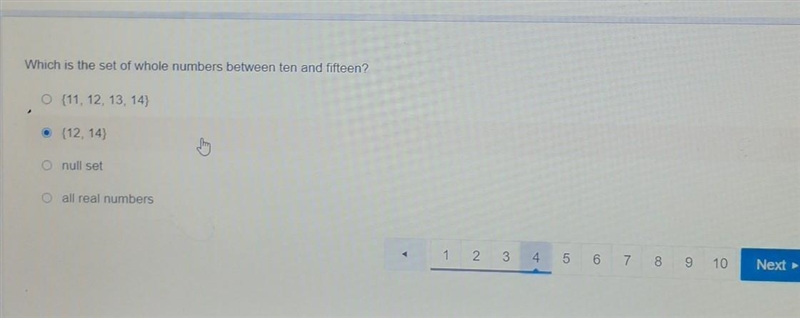 Which is the set of whole numbers between ten and fifteen?​-example-1