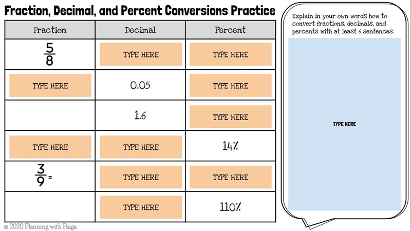 Converting with Decimals, Percent, and Fractions. Please help me ASAP!-example-3