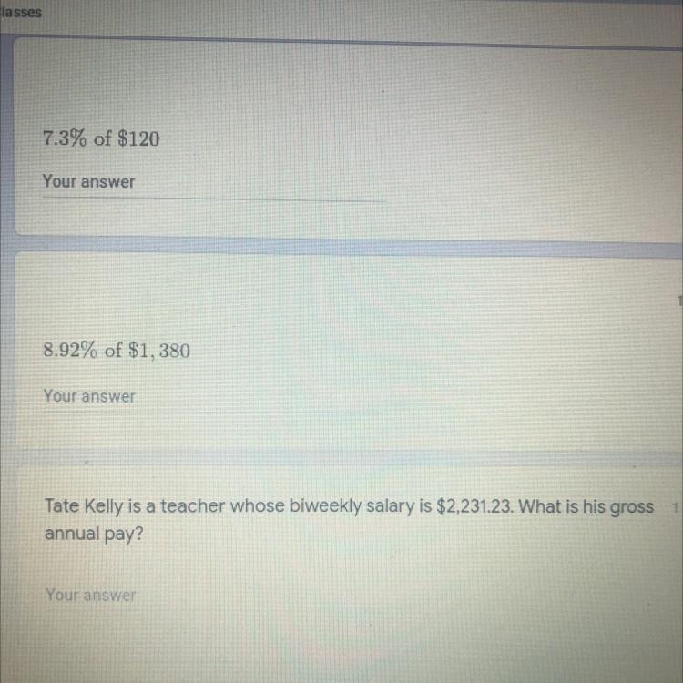 For the first 2 i need to find the percentage of each round to the nearest cent. PLEASE-example-1