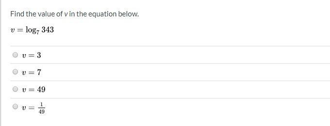 Find the value of v in the equation below(in picture)-example-1