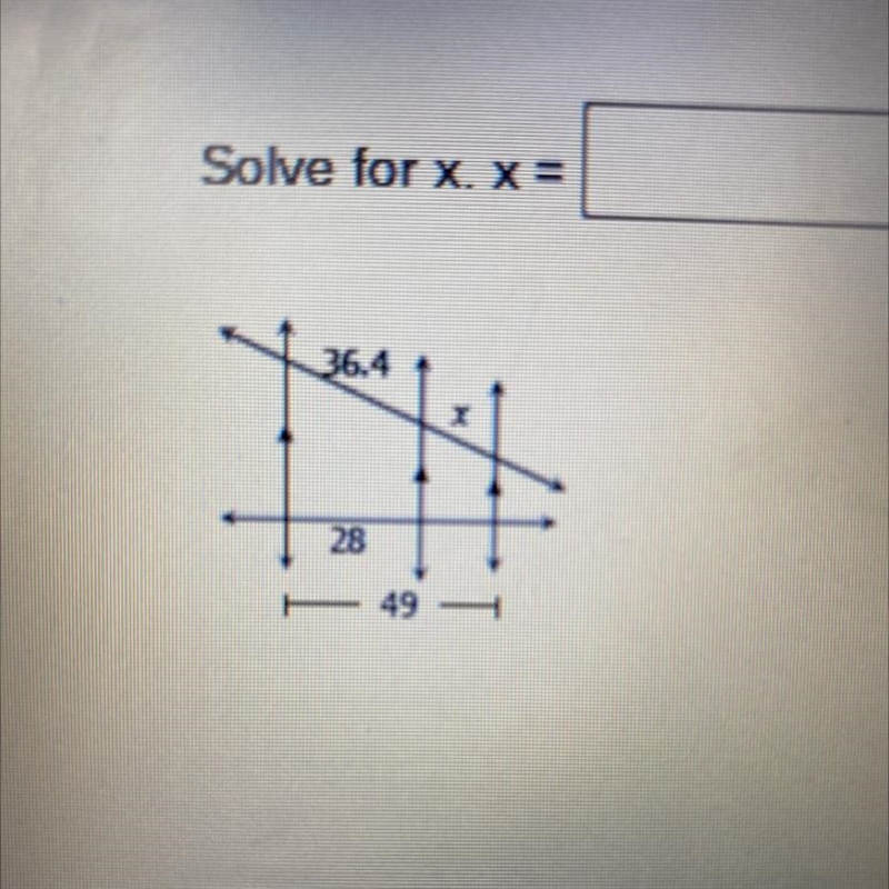 What does x equal to?-example-1