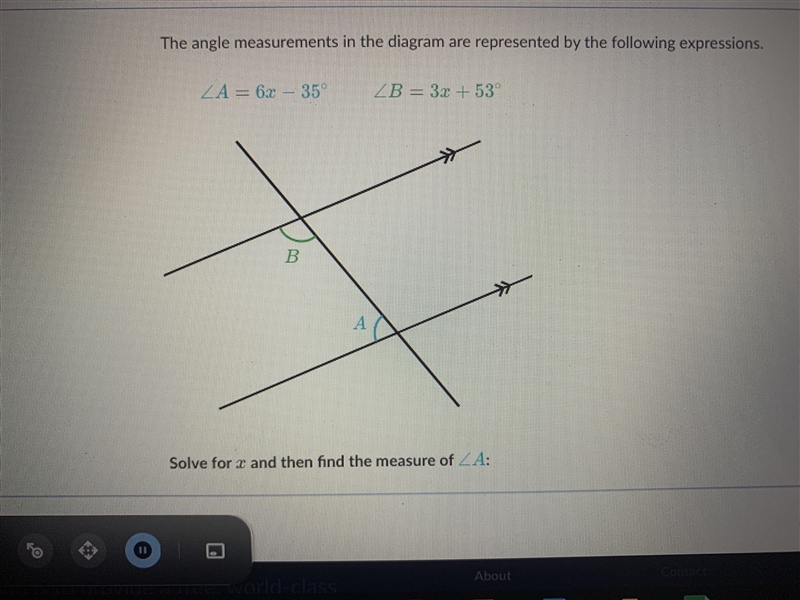 Equation with angles can someone please answer helpppp-example-1