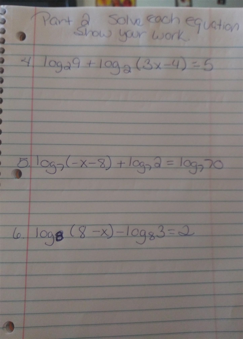 Solve each equation. Show your work please. Part 2​-example-1