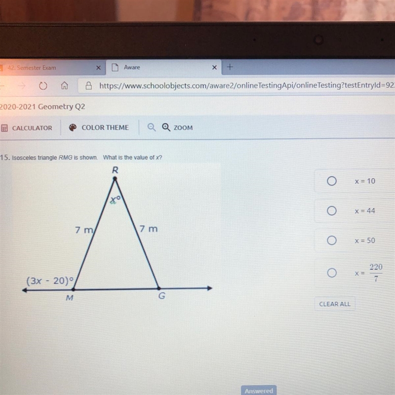 What is the value of x ?-example-1