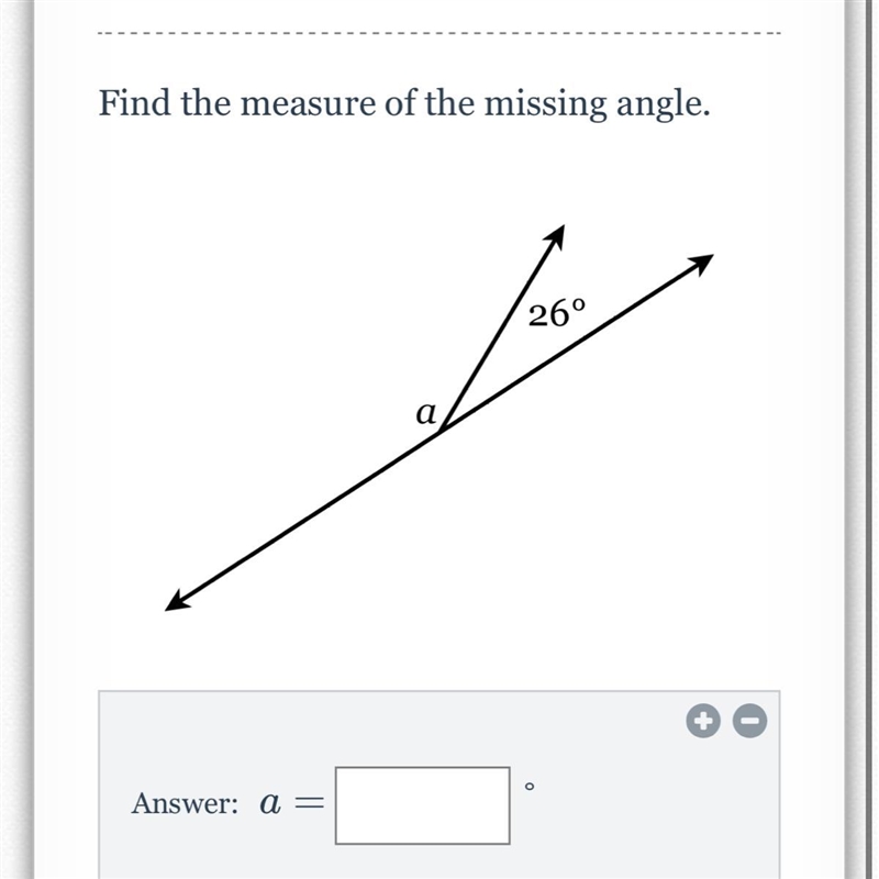 Find the measure of the missing angle-example-1