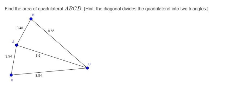 Find the area of quadrilateral...-example-1