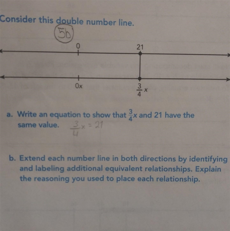 Consider this double number line. ​-example-1