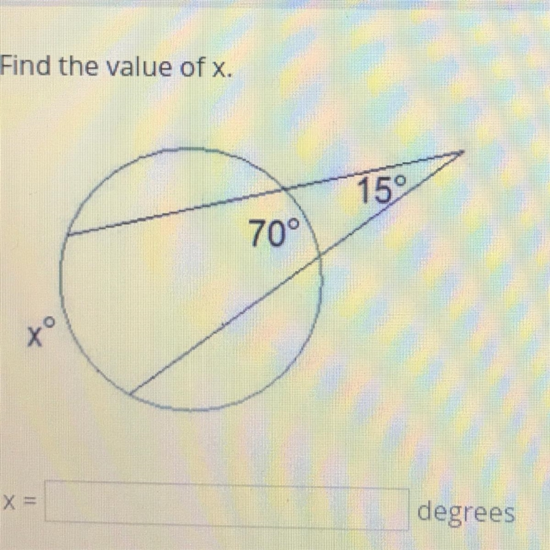 Find the value of x. (Circles)-example-1