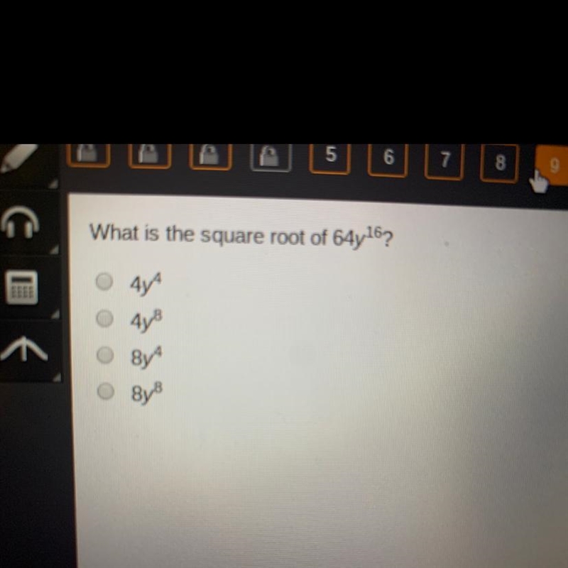 Square root of 64y16-example-1