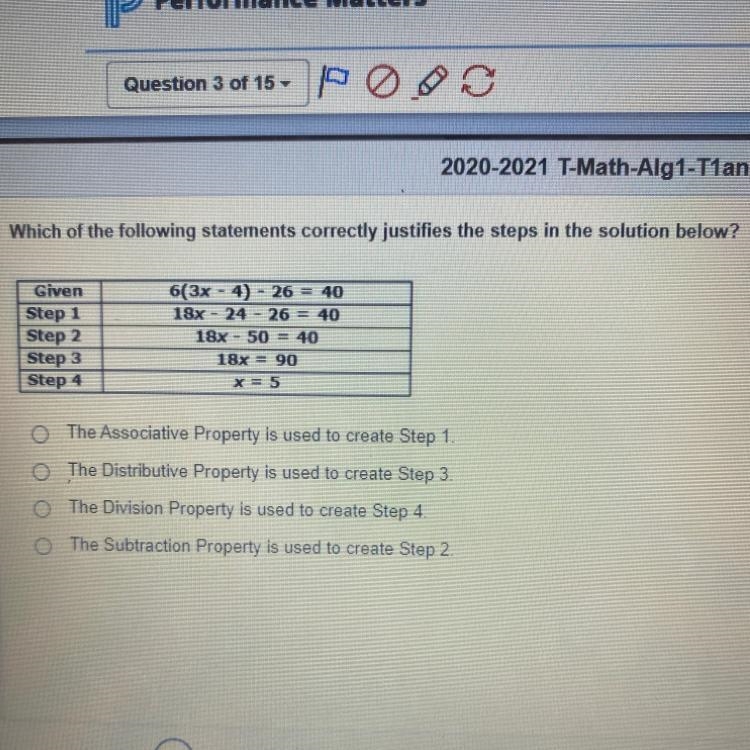 Which of the following statements correctly justifies the steps in the solution below-example-1