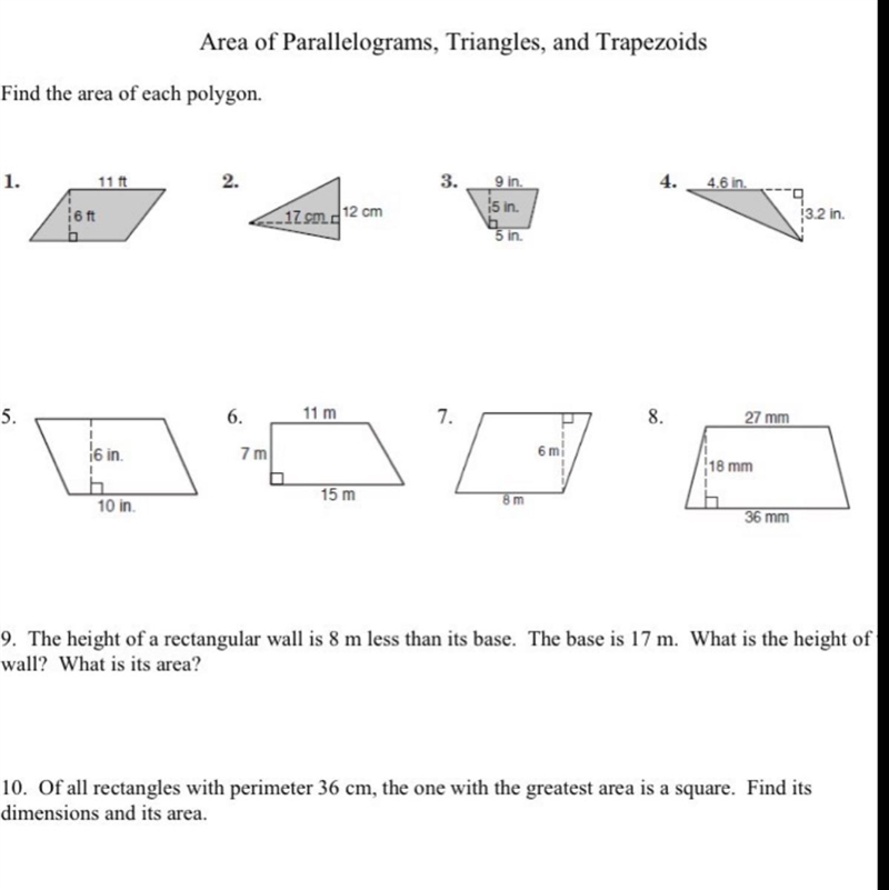 Find the area of each polygon-example-1