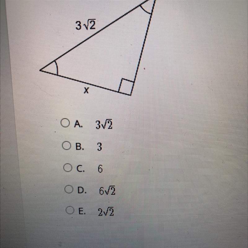 What is the value of x in the triangle?-example-1