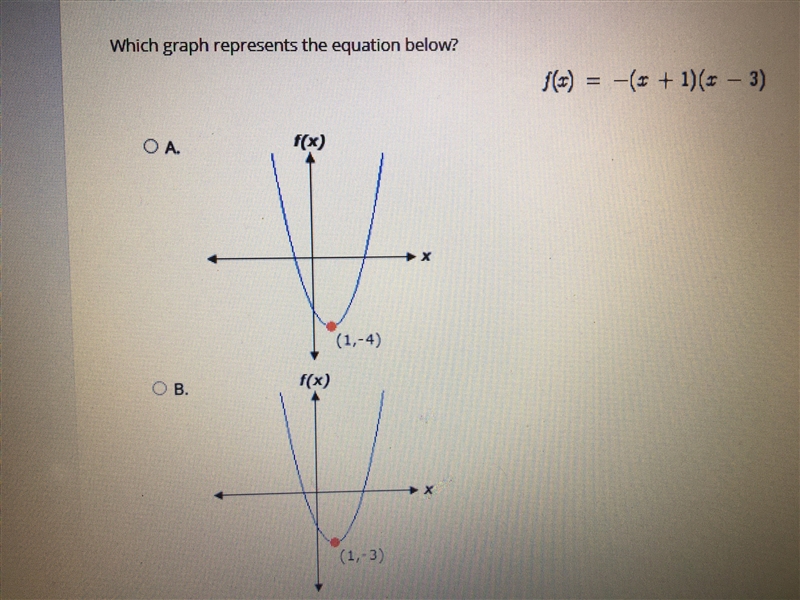 Which graph represents the equation below-example-1