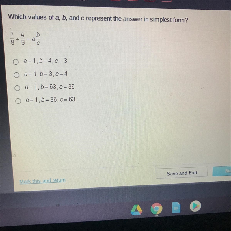 PLEASE HELP FAST. WILL GIVE BRAINLESS!!!! Which values of a, b, and c represent the-example-1