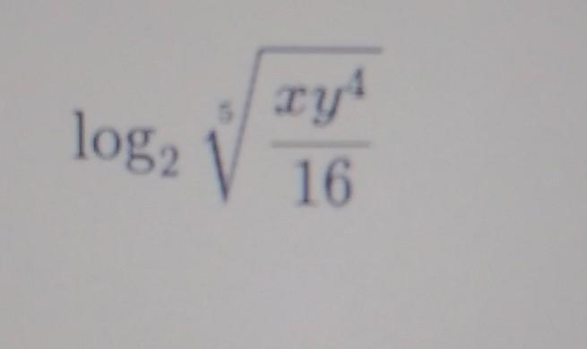 Use the properties of logarithms to expand each logarithmic expression as much as-example-1