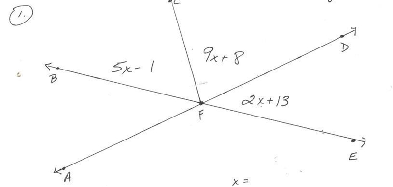 Can some tell me what does x equal?-example-1