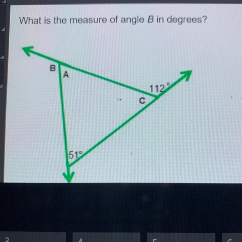 What is the measure of angle B in degrees?-example-1