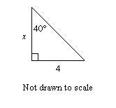 Use a trigonometric ratio to find the value of x. Round your answer to the nearest-example-1