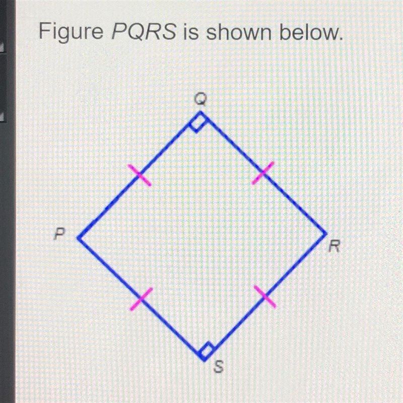 Which names accurately describe figure PQRS? Select three options. parallelogram pentagon-example-1