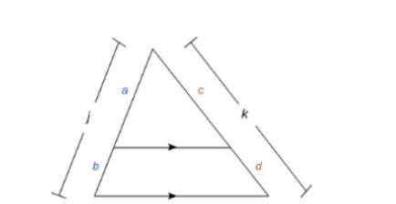 Finish the proportion using the figure below: a = c j ? A. D B. K C. B D. A-example-1