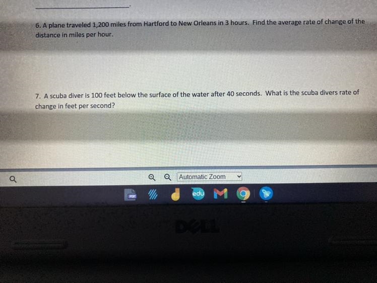 Help Find the Avrage rate of change of the distance in miles per hour-example-1