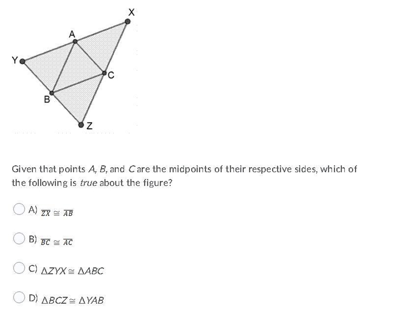 Need help this is the rest of my points. Given that points A, B, and C are the midpoints-example-1