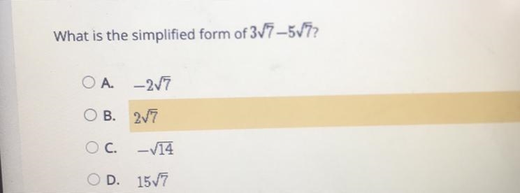 What is the simplified form of 37 - 57-example-1