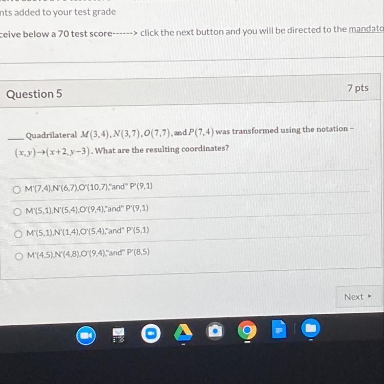 I need help with transformations. A,B,C or D-example-1