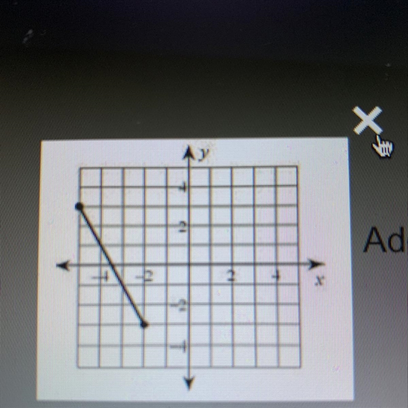 Find the distance between the 2 points on the graph. HELPPPP-example-1