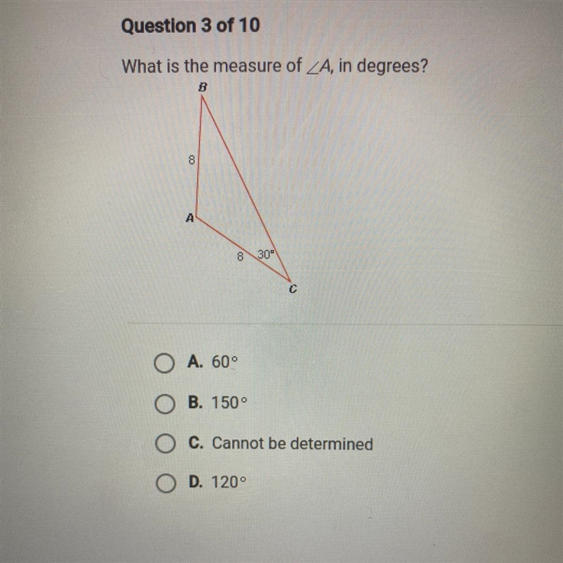 What is the measure of A, in degrees?-example-1