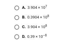 What is 39,404,000 expressed in scientific notation?-example-1