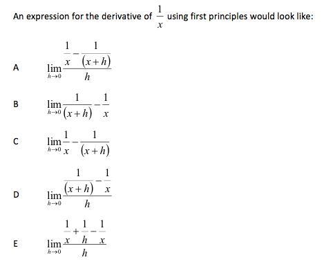 Differentiation from first principles. please help! question is attached :)-example-1