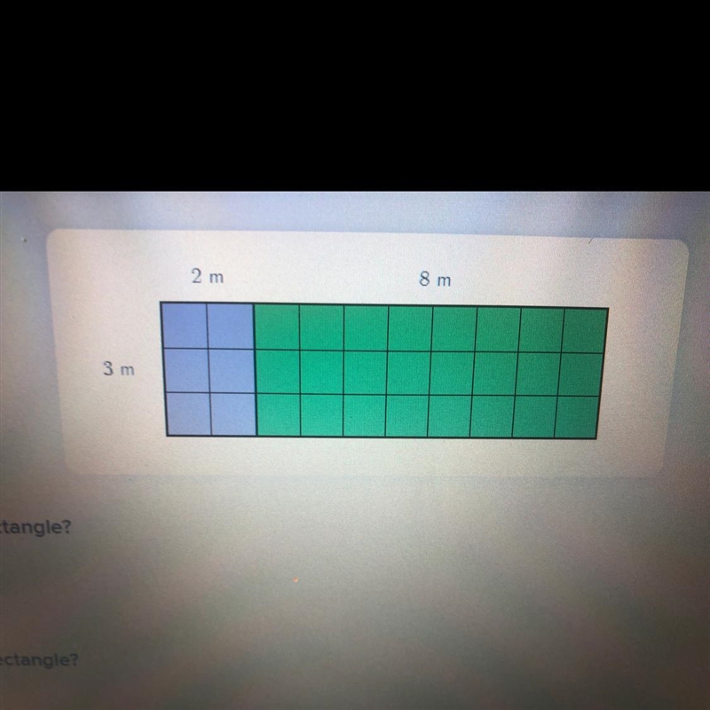 Write an expression for the area of the whole rectangle-example-1