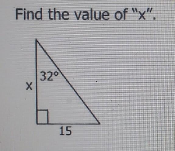 Find the value of "x". ​-example-1