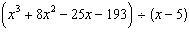 Find using synthetic division.-example-1