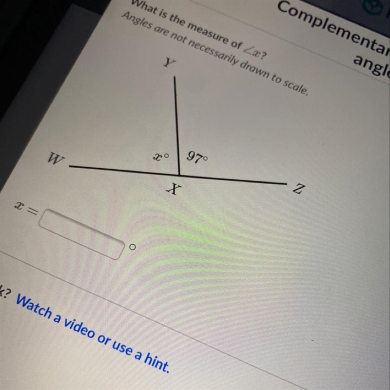 What is the measure of x angles are not necessarily-example-1